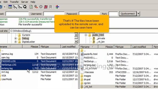 Uploading your website in FileZilla FTP смотреть онлайн