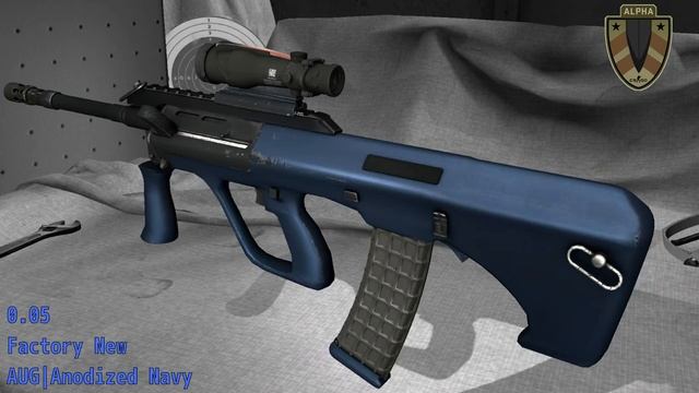 AUG Anodized Navy - Skin Wear Preview смотреть онлайн
