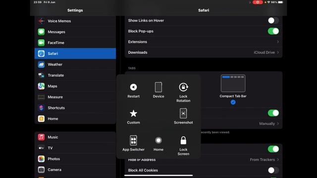 ตั้งค่า Safari full screen แสดงเต็มจอ บนไอแพด iPad iOS How to configure Safari display Full Screen смотреть онлайн