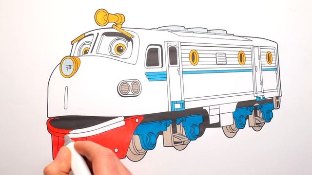 How to color the Wilson train with markers. Baby safari channel смотреть онлайн