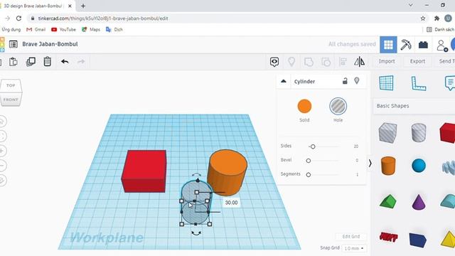 3D design Brave Jaban Bombul Tinkercad Google Chrome 2021 10 21 17 49 01 смотреть онлайн