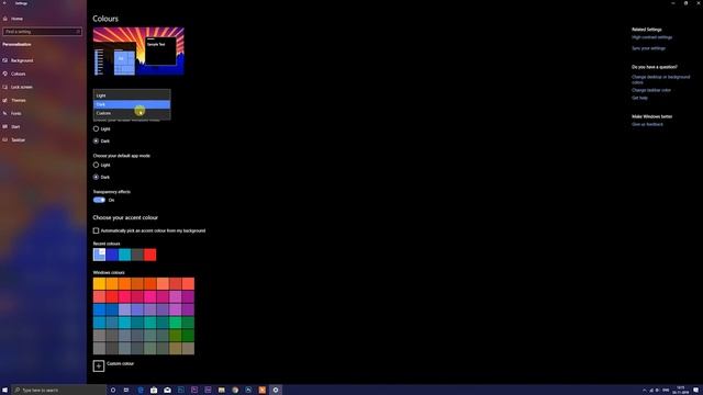 How To Enable Dark Mode In Windows 10 | Windows 10 Dark Theme | Windows 10 Tutorial смотреть онлайн