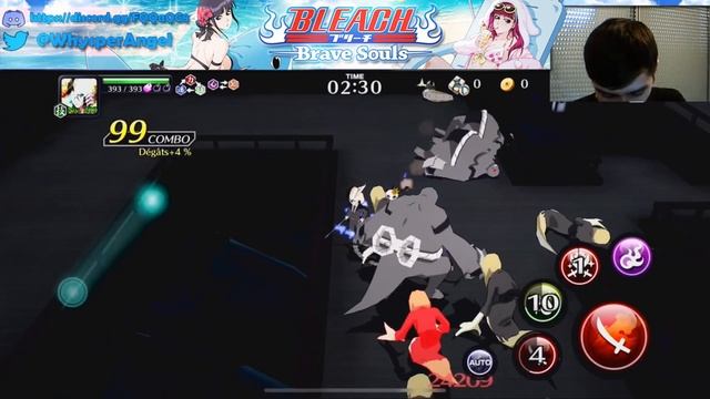 Étage 40 à 45 - Le Donjon des Disciples - Bleach Brave Souls смотреть онлайн