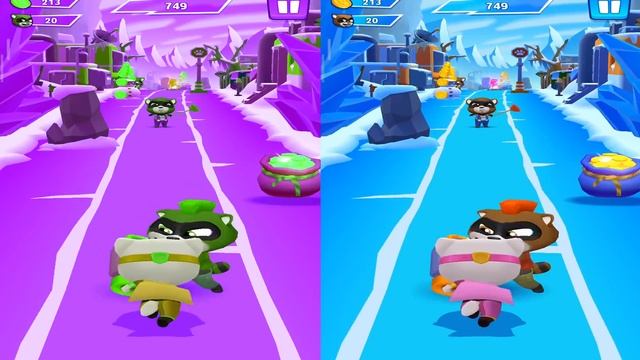 Talking Tom Hero Dash - 2х Tom, Hank, Angela - Gameplay, Android - Lilu смотреть онлайн