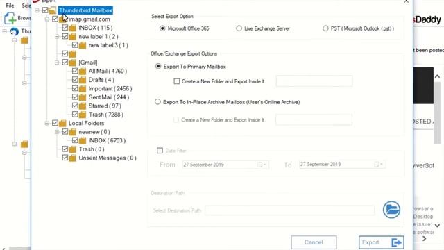 MailsDaddy Thunderbird to office 365 Migration Tool [Official] : import TB to O365 смотреть онлайн
