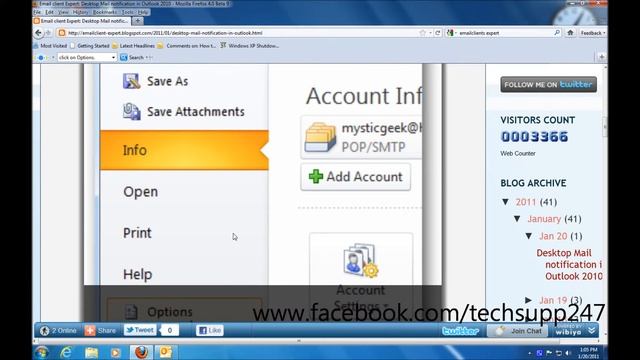 How to turn off Desktop Email alert in Outlook 2010 смотреть онлайн