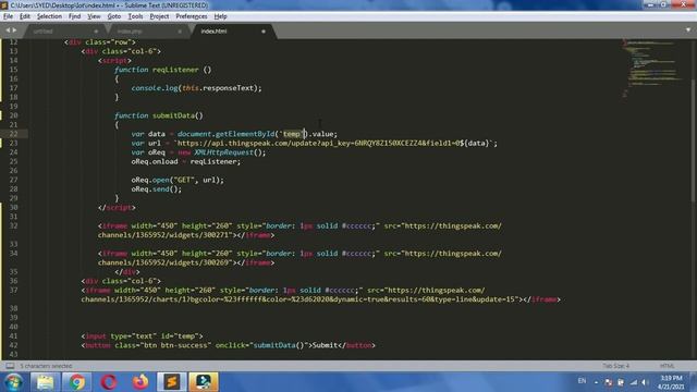 How to Send and Retrieve Data to & from ThinkSpeak Cloud | IoT ThinkSpeak Cloud | Syed Sammar 12 смотреть онлайн