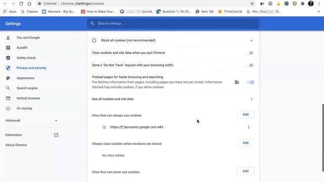 Chrome Blocked Cookies смотреть онлайн