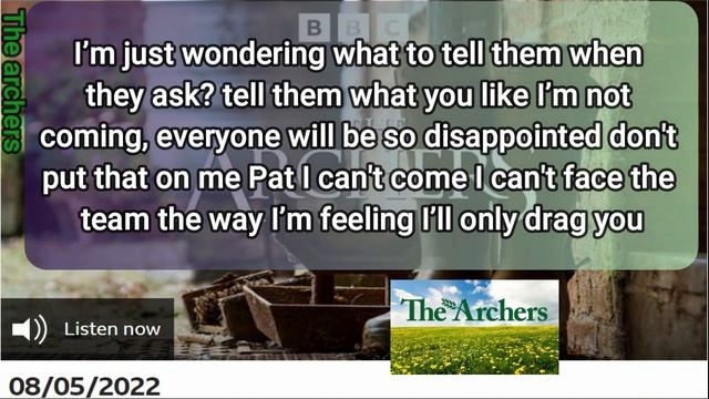 Episode of 08 04 2022 The Archers with Subtitles Soap Opera BBC Learn English by listening смотреть онлайн