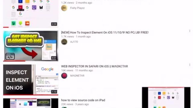 How to inspect element on iOS iPad смотреть онлайн