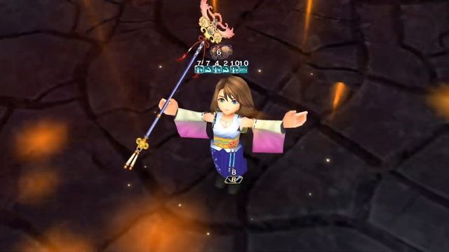 Bugged FR Yuna Gameplay Before THE FIX! Crevasse #1 SHINRYU [DFFOO JP]