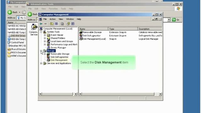How to change drive letter assignments in Windows XP смотреть онлайн