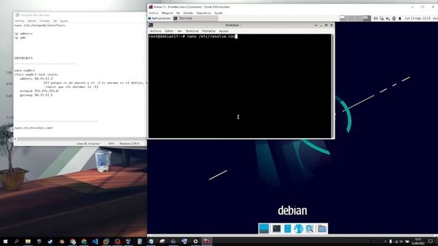 Comandos de Linux (Debian) - Cambio de Direcciones en las Interfaces mediante comandos смотреть онлайн