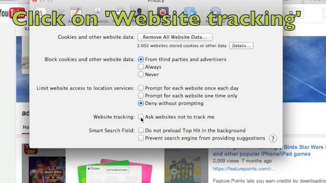 How to prevent certain websites from tracking you online in Safari смотреть онлайн