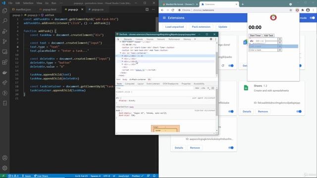 Tasks List Feature Part 1 | Chrome Timer Extension смотреть онлайн