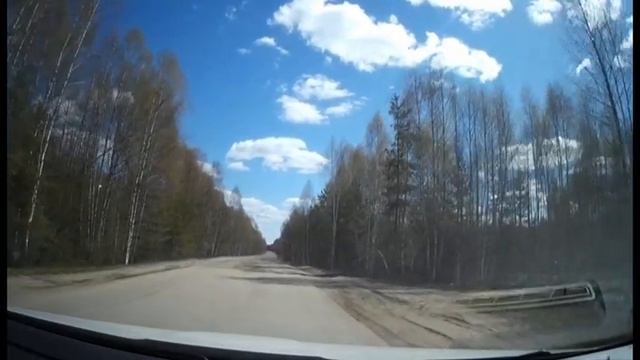 Дорога  Городец - Йошкар-Ола на границе регионов