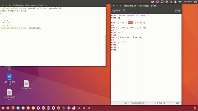 A sample calculator, Pyramid of stars in linux tutorial смотреть онлайн