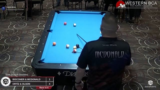 BISCONER & MCDONALD vs ORTÍZ & OLSON - TABLE 18 - LINCOLN CITY WBCA 8 BALL | EvoSports смотреть онлайн