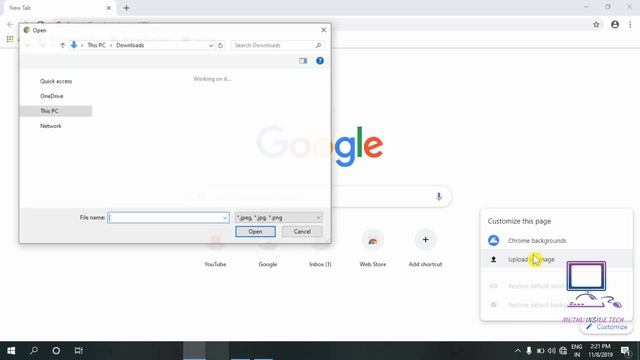 How to Set Customize Wallpaper on Google Chrome смотреть онлайн