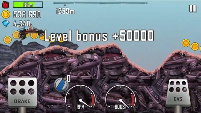 Hill Climb Racing : Racing Game 2000m Rech