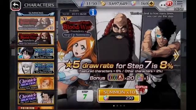 Bleach Brave Souls: TYBW Summon смотреть онлайн