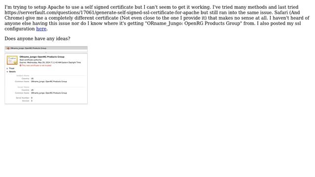 DevOps & SysAdmins: Apache with a self signed certificate displays wrong certificate смотреть онлайн