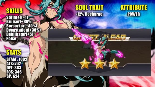Nelliel CFYOW Ver. (Power) 6★ LVL.200 Review/Gameplay [Bleach Brave Souls] смотреть онлайн