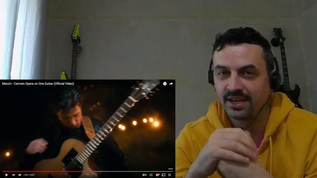 Marcin - Carmen Opera on One Guitar (Official Video) REACTION смотреть онлайн