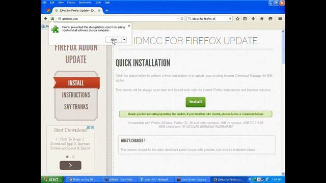 huong dan tich hop Internet Download Manager vao Firefox moi nhat 2015 смотреть онлайн