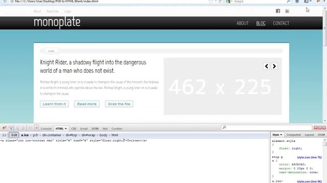 Photoshop PSD to HTML tutorial - Debugging Firefox Issues смотреть онлайн
