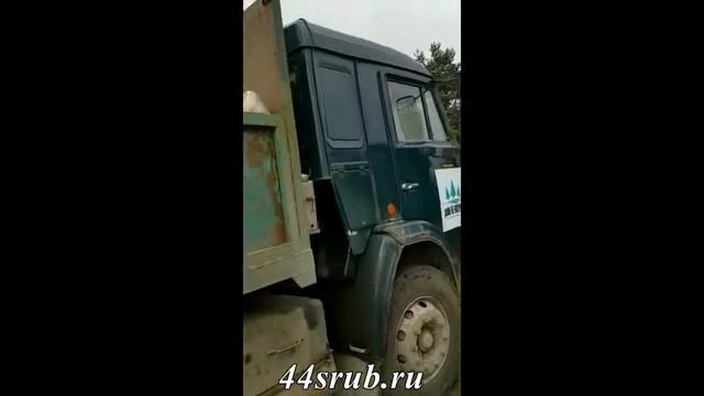 Разгрузка бруса для строительства дома в Пскове смотреть онлайн