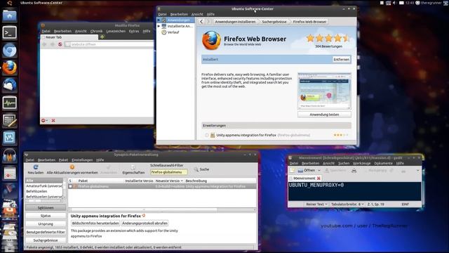 Ubuntu 11.04 : Firefox 5.0 Menü im Unity Panel deaktivieren смотреть онлайн