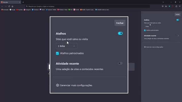 Como ADICIONAR Mais Linhas de ATALHOS (Sites que você Salva ou Visita) no Mozilla Firefox смотреть онлайн