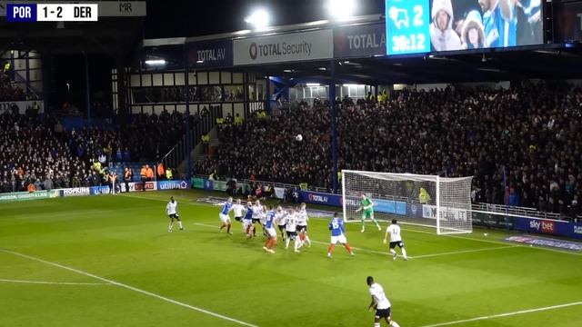 PORTSMOUTH vs DERBY | 2-2 | 4 GOAL THRILLER AT BOUNCING FRATTON & MOXON SCREAMER SILENCES THE RAMS! смотреть онлайн