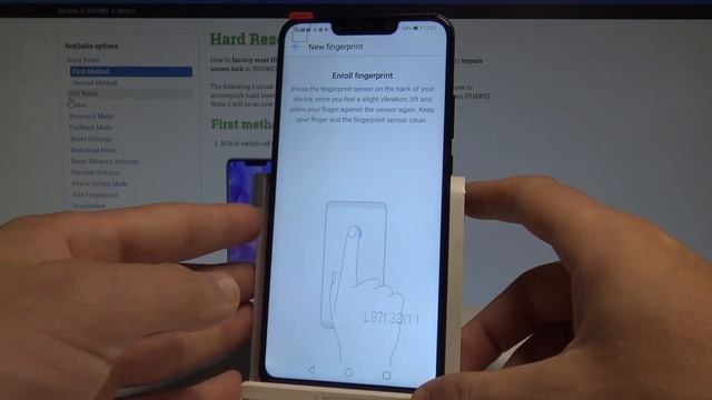 How to Add Fingerprint on HUAWEI Nova 3 - Set Up Fingerprint / Screen Lock |HardReset.Info смотреть онлайн