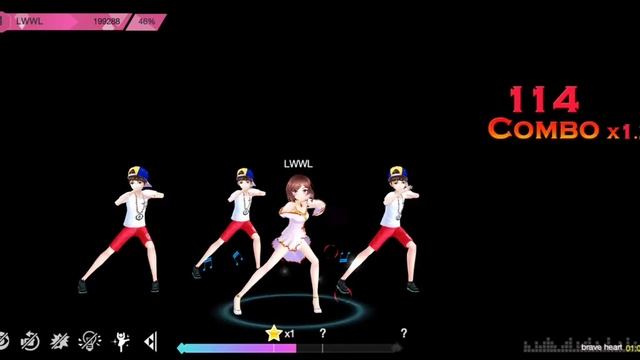 Brave heart • Digimon ~• Dance Game • Bubble Mode • Hard смотреть онлайн