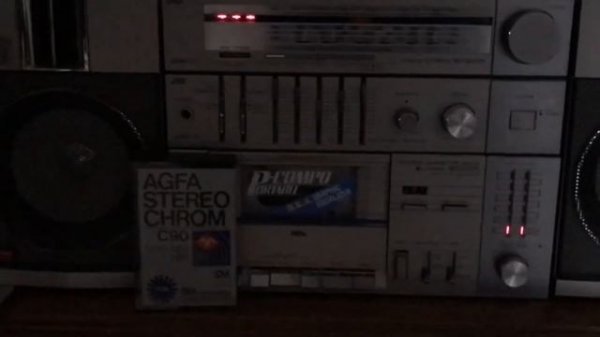 JVC PC-11 portable component system & compact cassette AGFA stereo chrome from 70s