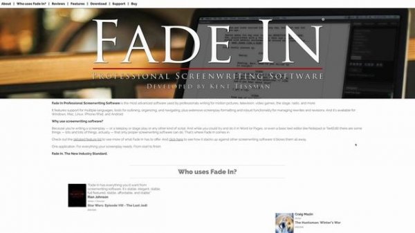 FADE IN Dictionaries and Languages