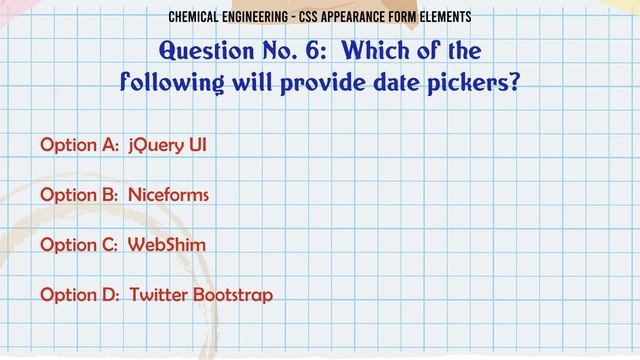 MCQ Questions Css Appearance Form Elements with Answers смотреть онлайн