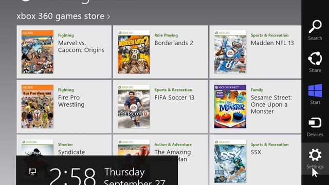 Windows 8.0 Professional - Set Xbox LIVE Games Preferences смотреть онлайн