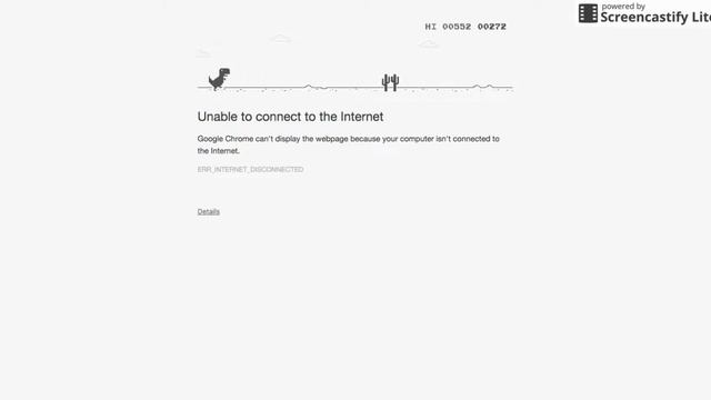 Google Chrome's Offline T-Rex Game смотреть онлайн