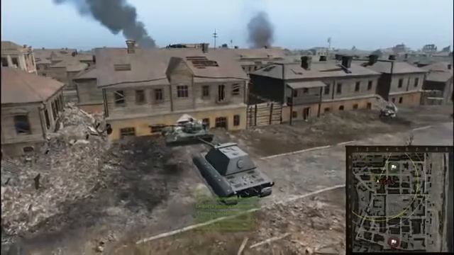 World of Tanks Забавный баг на полёт на карте Сталинград смотреть онлайн