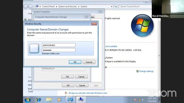 Windows Server - Client login BCA-AKU-4th Sem 2019-2022, 20.7.2021 by Murali Sir - CIMAGE смотреть онлайн