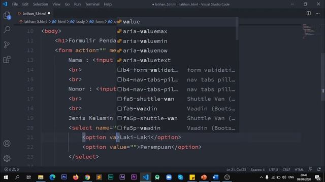 Membuat Form di HTML ( Seri 5 ) смотреть онлайн