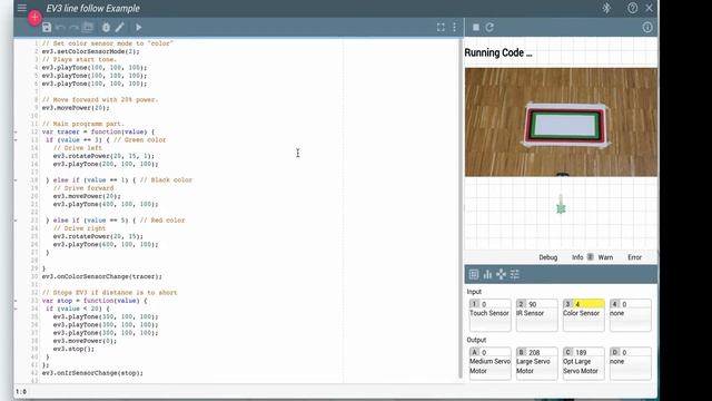 Coding with Chrome 2016 - EV3 line following смотреть онлайн