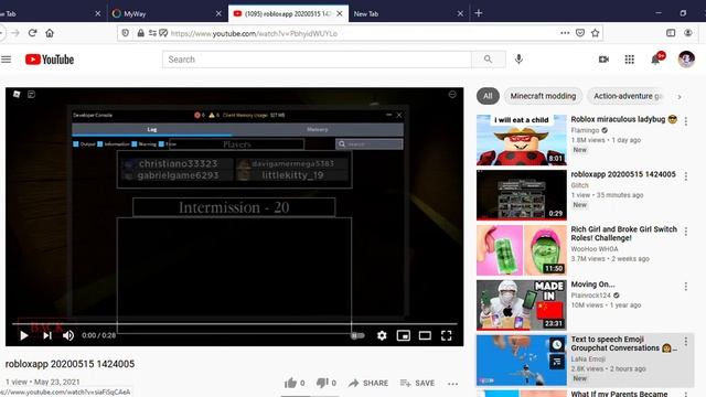 1095 robloxapp 20200515 1424005 YouTube — Mozilla Firefox 2021 05 23 13 15 21 смотреть онлайн