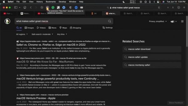 Switch from Chrome to Safari