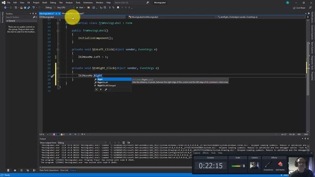 Visual C# Tutorial | Challenge 02, Create an App which is able to move a Control on Form Surface смотреть онлайн