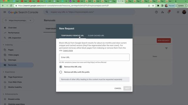 URL Removal From Google Search #googlesearchengine  #googlesearchconsole
