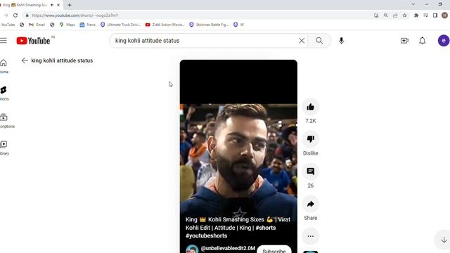 king kohli attitude status YouTube Google Chrome 2023 04 25 17 21 44 смотреть онлайн